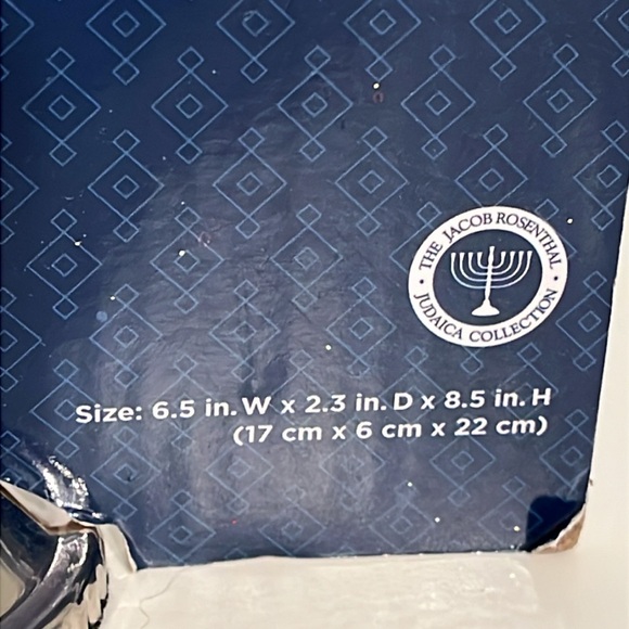 NEW Rite Lite Traditional Menorah - 8.5" - Silvertone-Finish - Picture 4 of 7